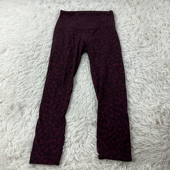 Lululemon Align Crop *21" Formation Camo Dark Adobe Multi - Picture 1 of 6